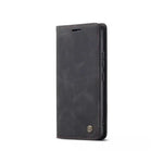 Caseme Magnetic Flip PU Leather Wallet Case for iPhone 6P / 7P / 8P - Black
