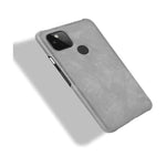 Hard Leather Case for Google Pixel 5 - Grey