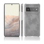 Hard Leather Case for Google Pixel 7 - Grey