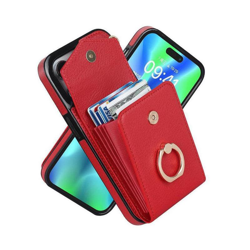 Luxury Mobile Phone Case with Credit Card Holder Stand for iPhone 11