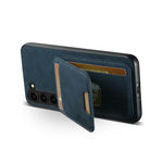 Magnetic Card Slots PU Leather Case for Samsung Galaxy S24 - Blue