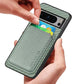 Magnetic Wallet Case for Google Pixel 6 , Mag safe Compatible 2 in 1 with Back Card Holder - Green