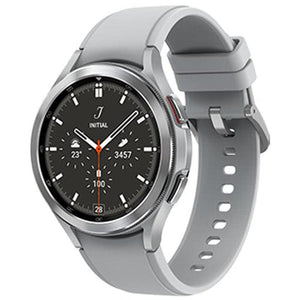 Samsung Galaxy Watch 4 Classic 46MM Stainless Steel GPS Silver -Grey Excellent - Pre-owned