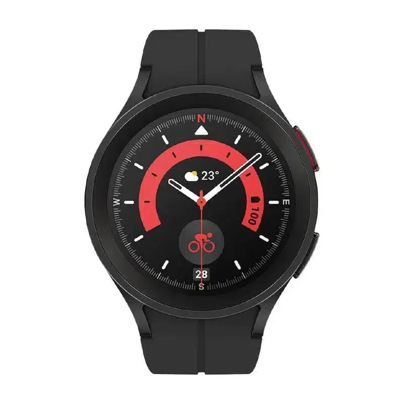 Samsung Galaxy Watch 5 Pro Titanium 45mm Bluetooth Black - Excellent - Pre-owned