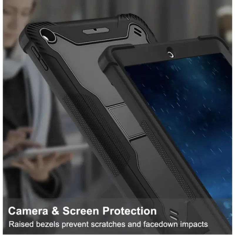 ShockProof Rugged Armor Case for iPad Mini 6 - 8.3" Black