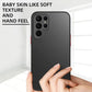 Transparent Clear Matte Case For Samsung S21 Ultra - Black