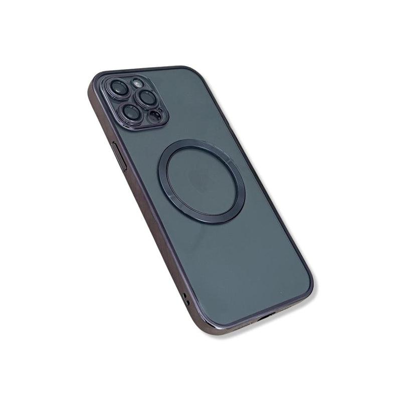 Transparent wireless charging magnetic case for iPhone 12 Pro - Metallic Grey Transparent wireless charging magnetic case for iPhone 12 Pro - Metallic Grey