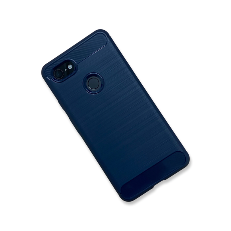 Beetle Carbon Fibre Soft TPU Case for Google Pixel 3XL - Blue Beetle Carbon Fibre Soft TPU Case for Google Pixel 3XL - Blue
