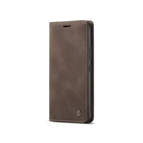 Caseme Magnetic Flip PU Leather Wallet Case for iPhone XS Max - Brown Caseme Magnetic Flip PU Leather Wallet Case for iPhone XS Max - Brown