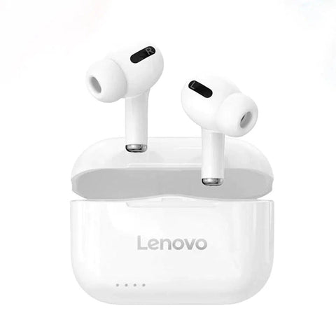 Lenovo Think Plus Lp1s Bluetooth Wireless Earphones w/ Charging Case - White Lenovo Think Plus Lp1s Bluetooth Wireless Earphones w/ Charging Case - White