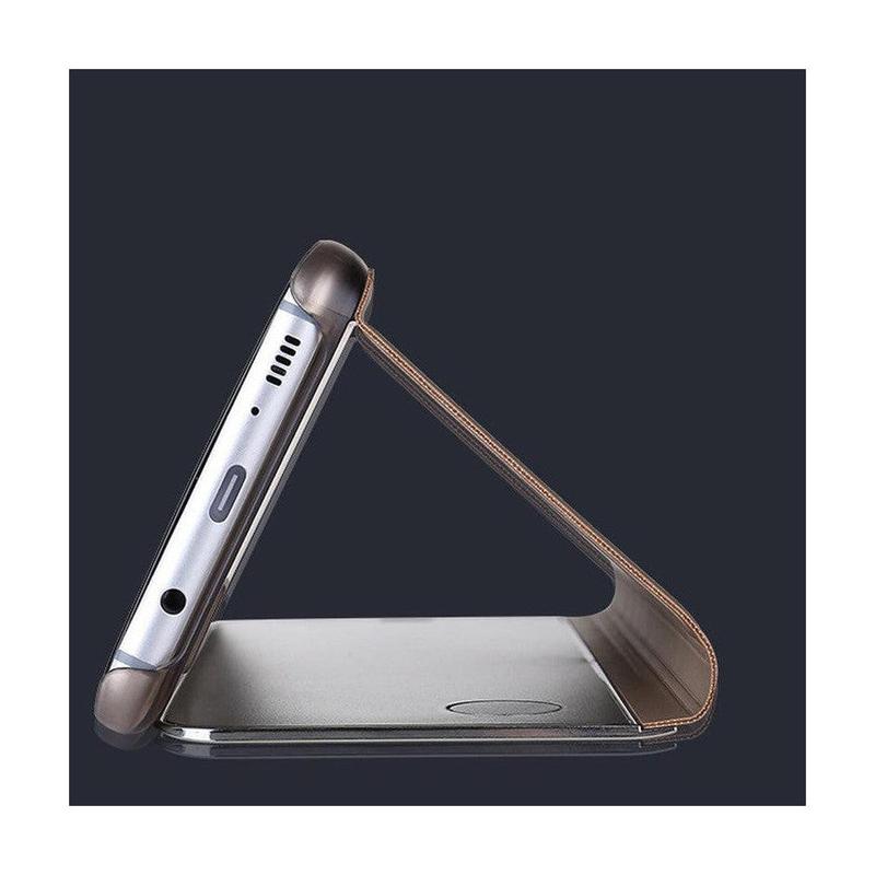 Smart Mirror Flipping Mobile Phone Case for Samsung Galaxy S20 - Black Smart Mirror Flipping Mobile Phone Case for Samsung Galaxy S20 - Black