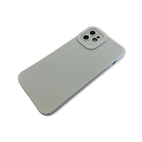 White Silicon Back Cover Case for iPhone 12 White Silicon Back Cover Case for iPhone 12