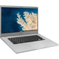 Samsung Chromebook 4+ XE350XBA 15.6-inch Intel Celeron N4000 8GB RAM 64GB Platinum Titan - Good Pre-owned