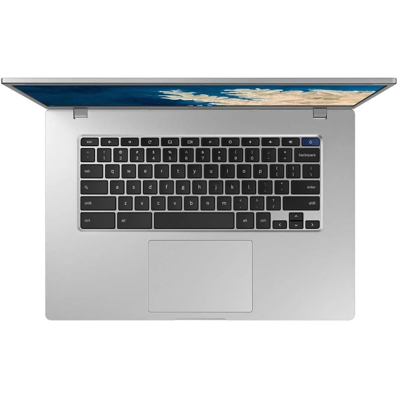 Samsung Chromebook 4+ XE350XBA 15.6-inch Intel Celeron N4000 8GB RAM 64GB Platinum Titan - Good Pre-owned