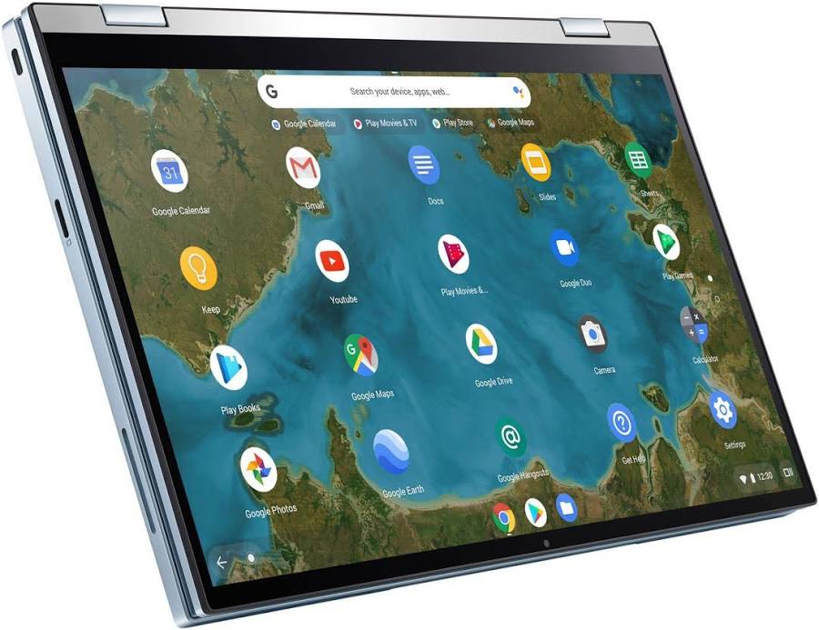 ASUS Chromebook Flip C433 14-inch Intel Core m3-8100Y 4GB 64GB 2-in-1 Touch Silver - Acceptable Pre-owned