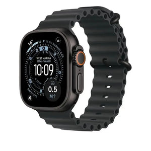 Apple Watch Original 49-mm Ocean Band One Size Black - Premium Refurbished