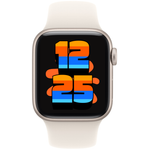 Apple Watch SE 3 40mm Aluminium GPS + Cellular Starlight with Starlight Sport Band (100% Battery) - Good Pre-owned