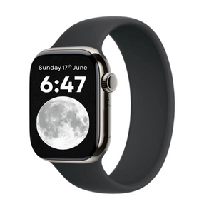Apple Watch Series 10 46MM Titanium GPS + Cellular Natural Titanium Black sports Band- Excellent Pre-owned