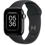 Apple Watch Series 10 GPS 42mm Aluminium Jet Black with Black Sport Band - Premium Pre-owned