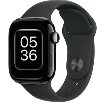 Apple Watch Series 10 GPS 42mm Aluminium Jet Black with Black Sport Band - Premium Pre-owned