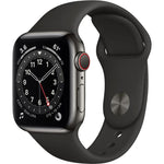 Apple Watch Series 6 44MM Stainless Steel GPS + Cellular Graphite - Excellent - Pre-owned
