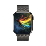 Apple Watch Series 7 41mm Aluminium GPS Midnight w/- Milanese Strap - Excellent - Pre-owned