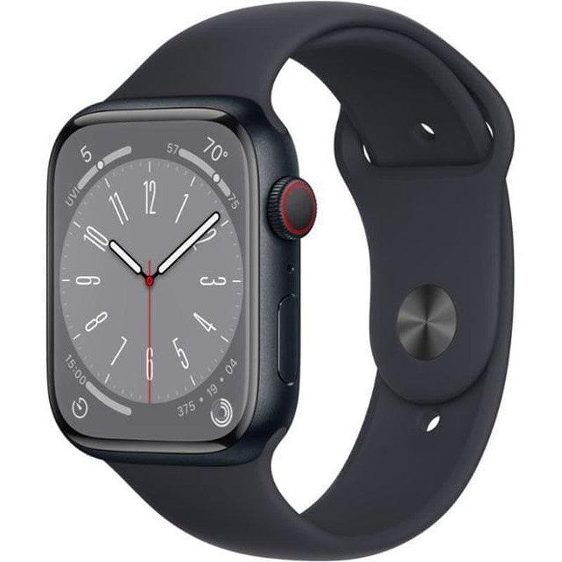 Apple Watch Series 8 41MM Aluminium GPS + Cellular Midnight Black - Excellent - Pre-owned
