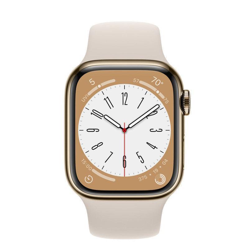 Apple Watch Series 8 45MM Stainless Steel GPS Gold - Excellent - Pre-owned