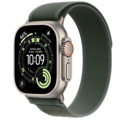 Apple Watch Ultra 1 49MM Titanium GPS + Cellular Green Trail Loop - Excellent Pre-owned