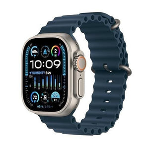Apple Watch Ultra 2 49MM Natural Titanium (100% Battery Health) GPS + Cellular Ocean Blue Band Premium