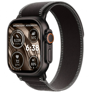 Apple Watch Ultra 3 49MM Black Titanium GPS + Cellular Black/Charcoal Trail Loop Band - Open Box