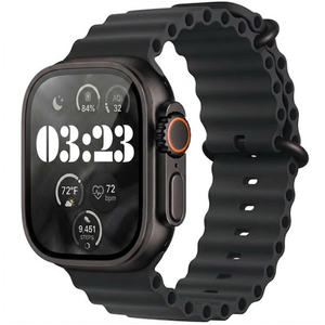 Apple Watch Ultra 3 49mm Black Titanium GPS + Cellular with Black Ocean Band (100% Battery) - Premium Pre-owned