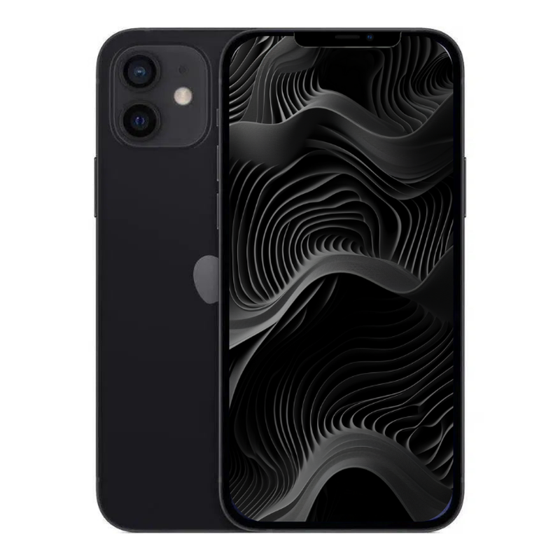Apple iPhone 12 128GB Black - Excellent- Refurbished (New Battery)
