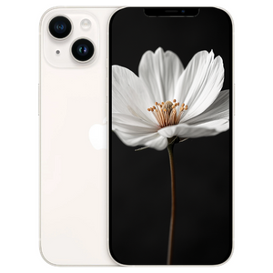 Apple iPhone 14 128GB (Single SIM + eSIM) Starlight – Excellent Refurbished (New Battery)