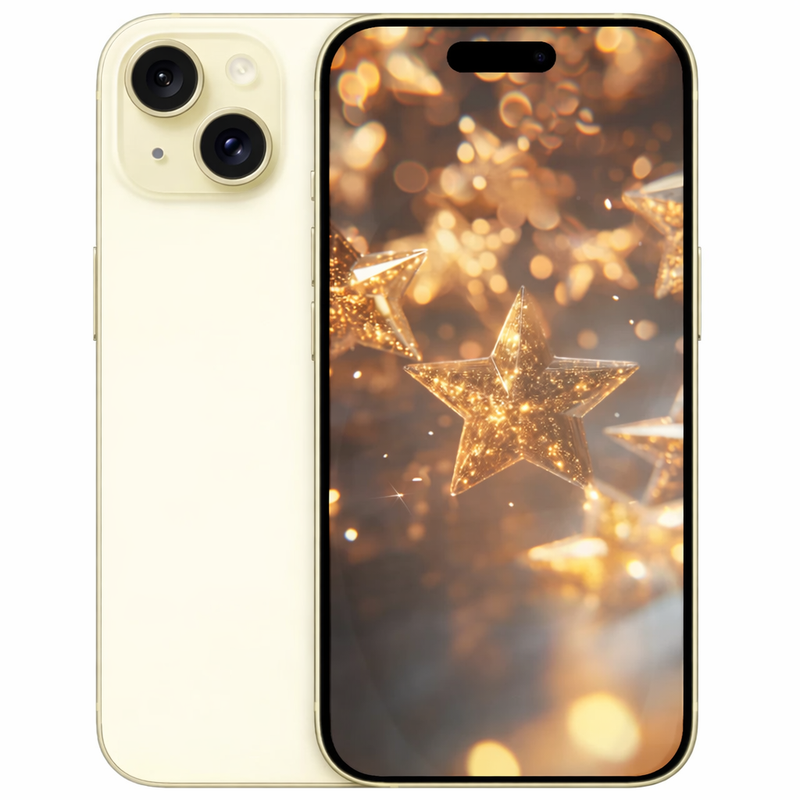 Apple iPhone 15 128GB (Single SIM + eSIM) Yellow - Good Refurbished