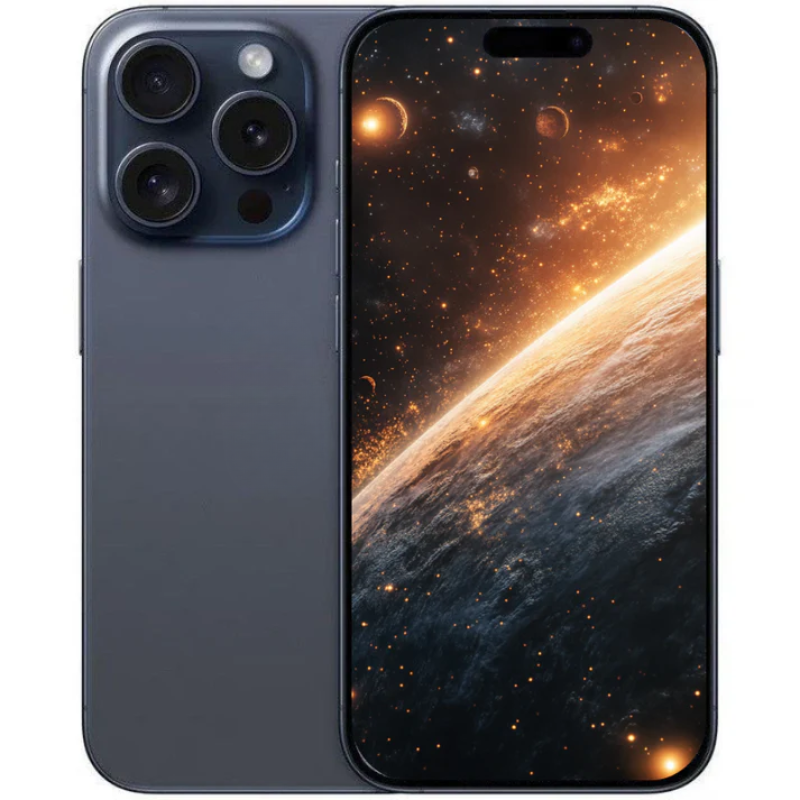 Apple iPhone 15 Pro 128GB Blue Titanium (eSIM Model) - Excellent Refurbished (New Battery)