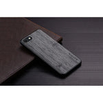 Bamboo Wood Pattern Case For iPhone SE - Dark Grey