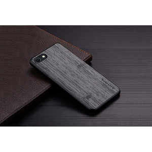 Bamboo Wood Pattern Case For iPhone SE - Dark Grey