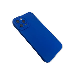 Blue Silicone Back Cover Case for iPhone 12 Pro Max