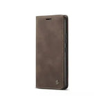 Caseme Magnetic Flip PU Leather Wallet Case for iPhone 11 Pro - Brown