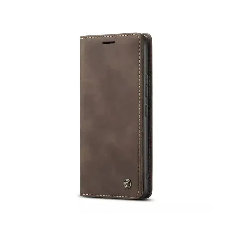 Caseme Magnetic Flip PU Leather Wallet Case for iPhone 11 Pro - Brown