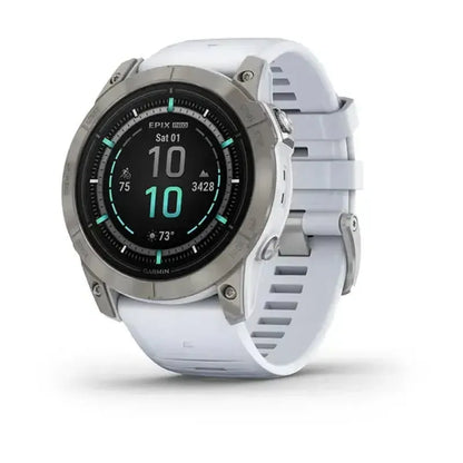 Garmin Smart Watch Epix pro 47MM GPS Bluetooth Titanium Silver - Good Pre-owned