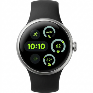 Google Pixel Watch 3 45MM Bluetooth + LTE Silver - Excellent Pre-owned