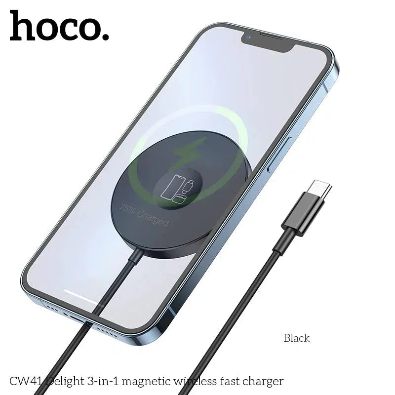 HOCO CW41 15W Wireless Fast Charger - White