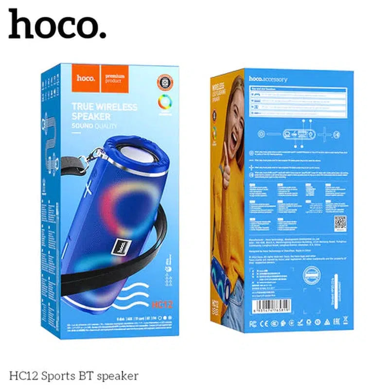 Hoco HC12 10W Premium Bluetooth Speaker w/ Light & Strap - Brand New