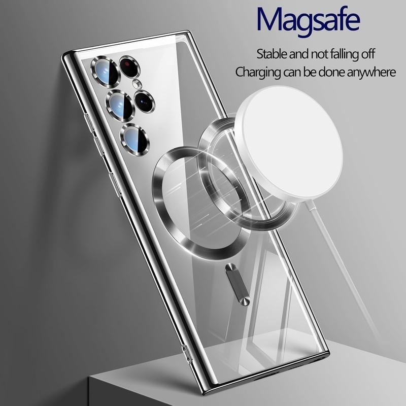 KingLink Luxury MagSafe Case Silver – For Samsung S25 Ultra