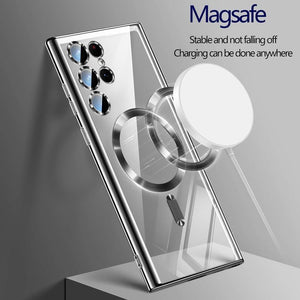 KingLink Luxury MagSafe Case Silver – For Samsung S25 Ultra