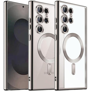 KingLink Luxury MagSafe Case Silver – For Samsung S25 Ultra