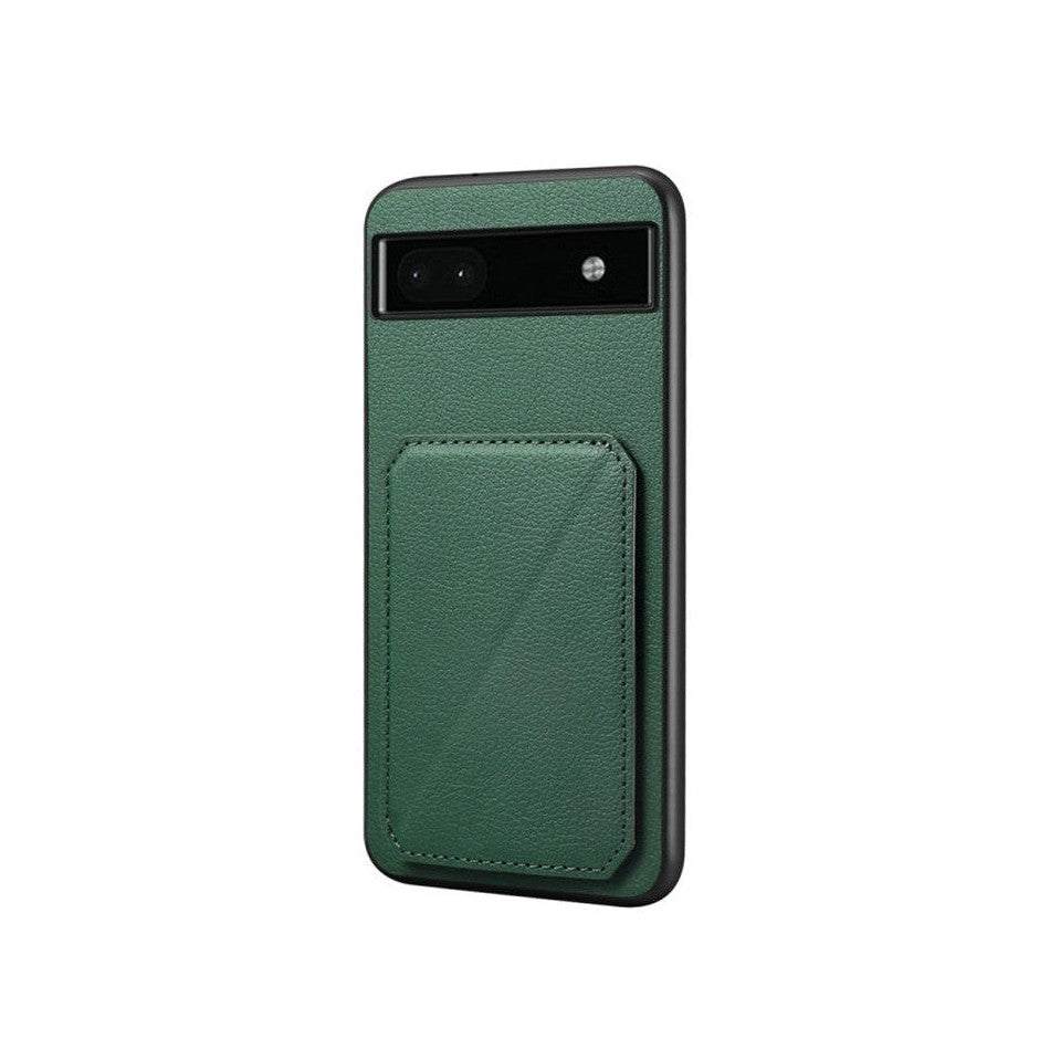 Leather Back Case with Card Slot Holder for Google Pixel 6 Pro - Green