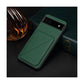 Leather Back Case with Card Slot Holder for Google Pixel 8 - Green